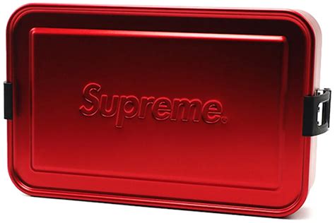 large metal box sig surpeme|Supreme Sigg Large Metal Box Plus Red .